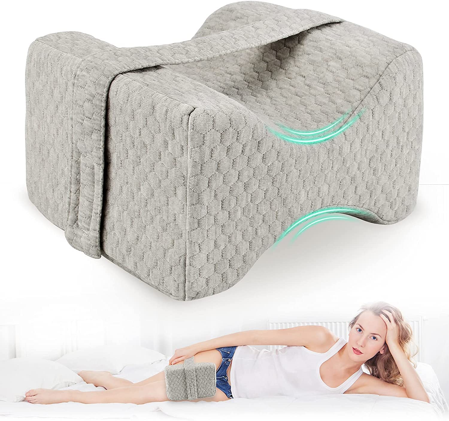 Amazon｜睡眠用膝枕、足の間のクッション枕、サイドスリーパー用